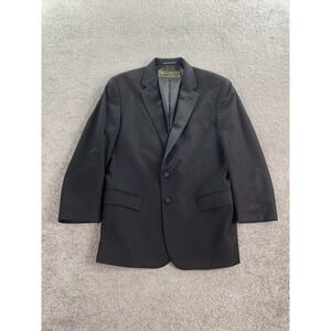 Calvin Klein Tuxedo Jacket 40 S Black Wool Formal Luxury Designer Loro Piana
